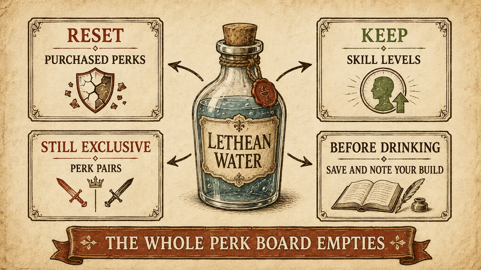 KCD2 best perks Lethean Water reset and retained progress