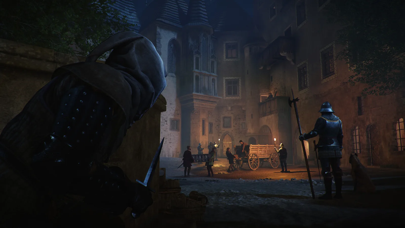 A stealth approach showing why witnesses matter before KCD2 lockpicking