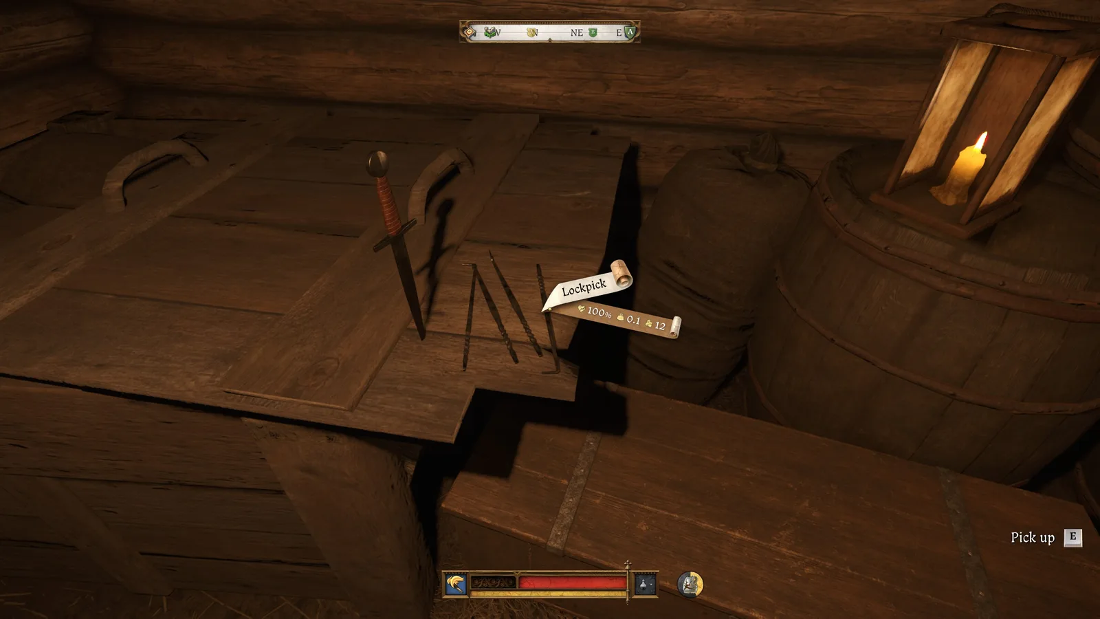 Lower Semine practice area with KCD2 lockpicks
