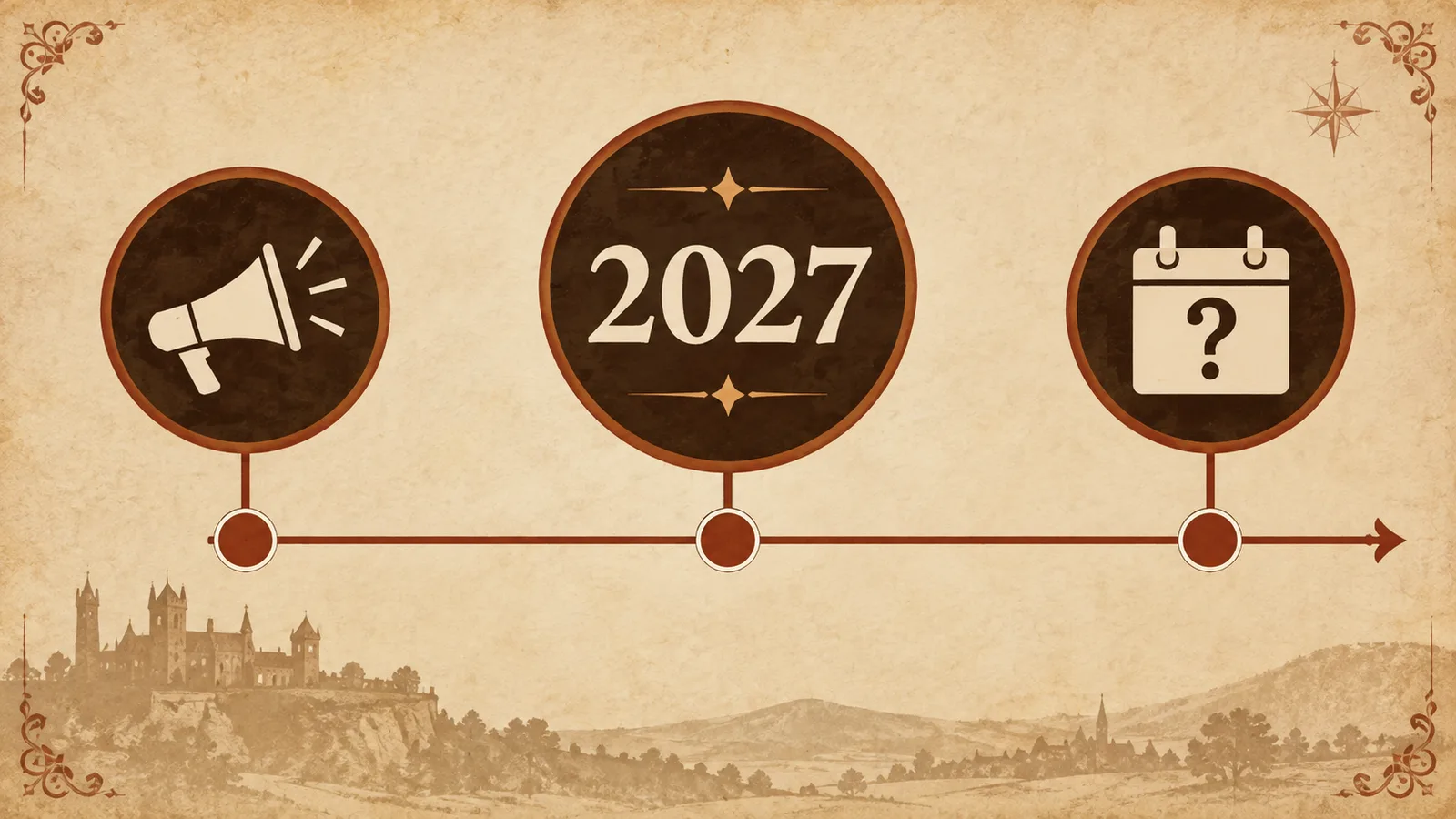 KCD2 Switch 2 release timeline showing 2027 with the exact date still open